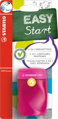 Produktbild von Ergonomischer Dosen-Spitzer für Linkshänder - STABILO EASYsharpener - 3 in 1 - pink