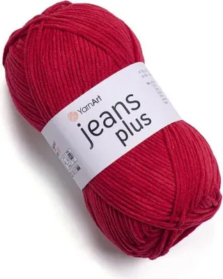 A ball of red yarn with a label.
