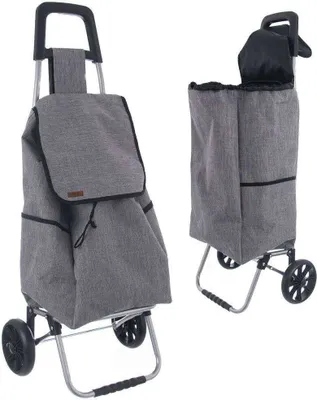 Obrázek produktu pro ORION Nákupní vozík Nákupní vozík Nákupní taška na kolečkách GREY 40l 30 kg
