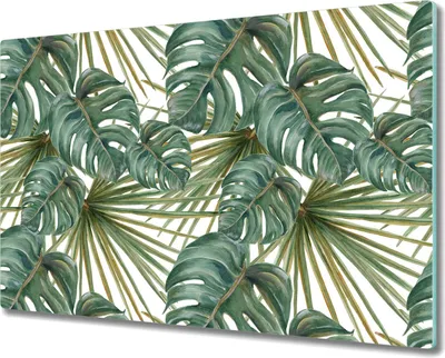 Produktbild von Glas Schneidebrett Herdabdeckplatten Schneideplatten - 80x52 cm - Blaue Wildblume