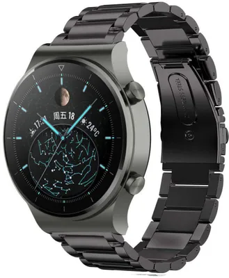 Produktbild von Strap-it Huawei Watch GT 2 Pro Titanarmband (Schwarz)