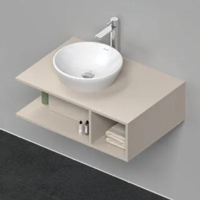 Produktbild von Waschtischunterbau D-NEO 1 Fach rechts 260x800x550mm taupe 260 x 800 x 550 mm taupe