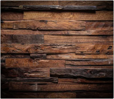 Produktbild von Spritzschutz Herdabdeckplatte Schneidebrett aus Glas Textur aus Holz 1-Teilig (60x52cm)