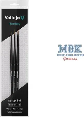 Productafbeelding van Vallejo B01991, Set borstels, Ronde borstel, Natuurlijke borstelharen