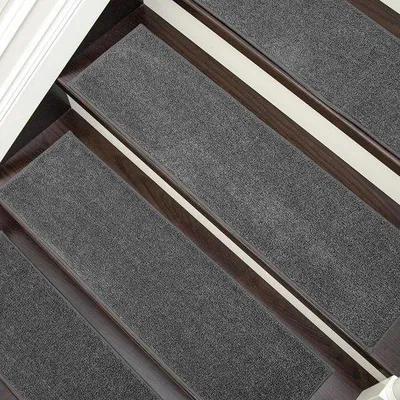 Immagine prodotto di Tappeto antiscivolo per gradini - 20 x 76 cm (4 pezzi) - Lavabile in lavatrice - Per la sicurezza delle scale - Tappetini per cani - FCSDETAIL