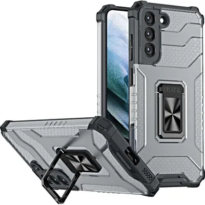 Produktbild von Hard Case mit Kristallring für Samsung Galaxy S22+ (S22 Plus), Schwarz