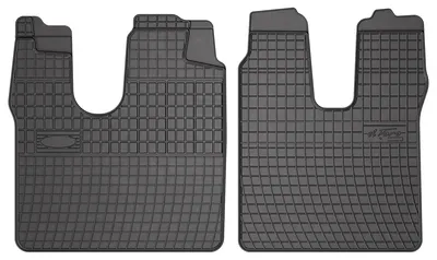 Produktbild von Gummi-Fußmatten Vorne für MAN TGM 2005-2019 – 2-tlg, Schwarz, passgenau – Wielganizator SolidPRO