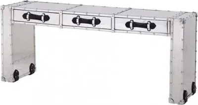 Produktbild von Casa Padrino Luxus Art Deco Konsole 160 x 43 x H. 68 cm - Luxus Hotel Möbel