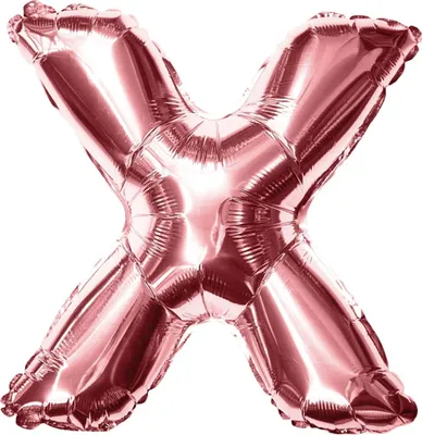 Produktbild von Oblique Unique Folien Luftballon Buchstabe X Geburtstag JGA Hochzeit Party Deko Ballon - roségold