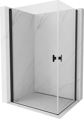 Obrázek produktu pro Mexen Mist-B Duo sprchový kout s otočnými dveřmi 95 x 90 cm, transparentní, černý - 8A2-095-090-70-00