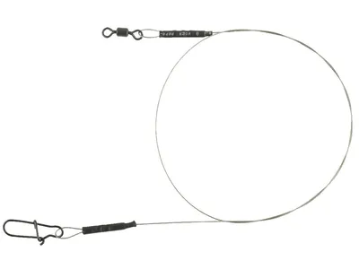 Produktbild von Spro Matt Black Leader 1x19 - 2 Stahlvorfächer, Länge/Durchmesser/Tragkraft:30cm / 0.30mm / 6.8kg - 15lb