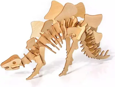Immagine prodotto di BELLA IDEA Puzzle in legno modello 3D Stegosaurus D010