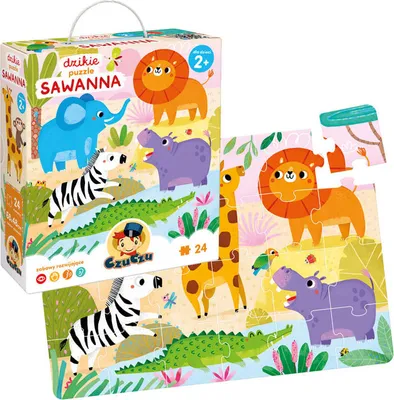 Zdjęcie produktu dla CzuCzu Dzikie puzzle Sawanna 2+
