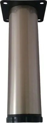 Obrázok produktu pre Nábytková nožička 15cm výškovo nastaviteľná, nábytková noha Ø 42mm, vzhľad nerez