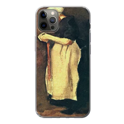 Produktbild von MuchoWow® Handyhülle Schutzhülle Hülle für iPhone 12 Pro Max Die Scheveningerin - Vincent van Gogh Silikon Softcase Handy Hülle - Hartschale