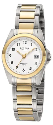 Produktbild von REGENT Damenuhr F1596 Edelstahl Quarzwerk