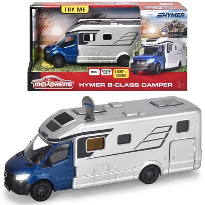 Obrázek produktu pro Majorette 213773000, Přívěs, Camper, 3 rok/roky, AAA, Kov, Plast, Modrá, Stříbrná