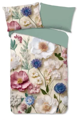 Zdjęcie produktu dla Komplet pościeli "Zelma" - brązowy - (140x200 cm) - 100% bawełna