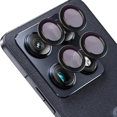 Produktbild von Glas für die Kamera für Motorola Signature, Bizon Glass Snap Lens, 1 Set, Schwarzer Rahmen