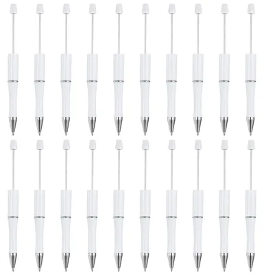 Image de 20 stylos personnalisables - Kit créatif de stylos à décorer soi-même