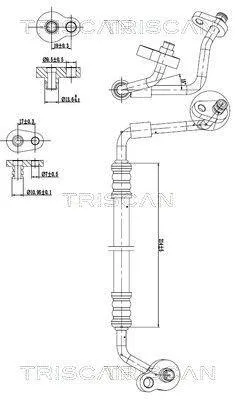 Produktbild von TRISCAN Hochdruckleitung und Niederdruckleitung Klimaanlage 9010 16040 für FORD MONDEO IV Turnier (BA7)
