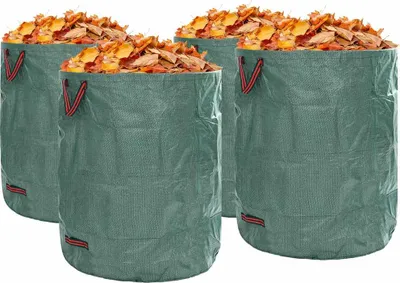 Obrázek produktu pro vidaXL Zahradní pytle na odpad, 4 ks, zelené, 79 x 79 x 99,5 cm, polypropylen