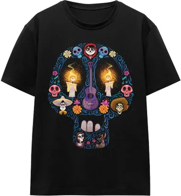 Produktbild von Coco - "Day Of The Dead" T-Shirt für Herren/Damen Uni TV17292 (L) (Schwarz)