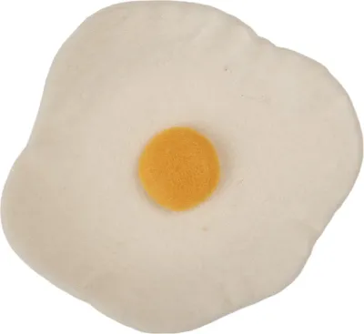 Immagine prodotto di Clayre & Eef Decorazione Ciotola Uovo Ø 18x3 cm Feltro Bianco