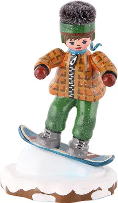 Zdjęcie produktu dla Hubrig folk art "Zimowe dzieci - snowboardzista 8cm