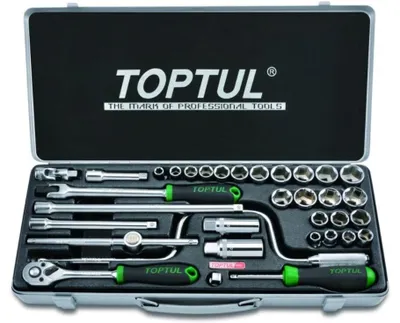 Obrázok produktu pre Sada nástrčných kľúčov TOPTUL s ozubeným mechanizmom GCAD3403, 4,96 kg