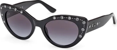 Produktbild von Guess GU00163 01B shiny black 54/20/140 Damen Sonnenbrillen