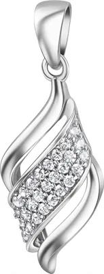 Produktbild von V Anhänger 925/- Sterling Silber rhodiniert Zirkonia