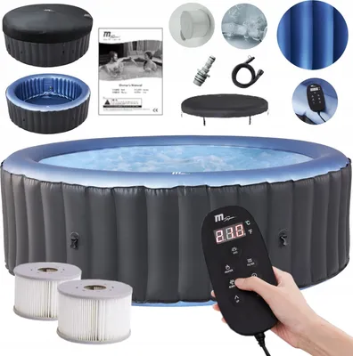 Produktbild von Aufblasbarer Whirlpool rund 6 Sitze Ø204cm BERGEN
