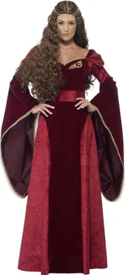 Produktbild von Smiffys - "Deluxe" Kostüm Set für Damen SM1474 (L) (Rot)