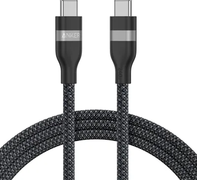 Immagine prodotto di Cavo Anker da USB-C a USB-C (90 cm/180 cm, 240 W, intrecciato riciclato) 180 cm / Nero