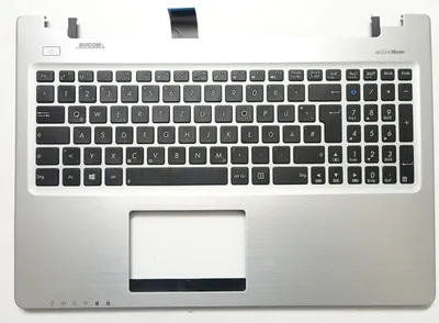 Produktbild von Topcase Palmrest für Asus S550 S550CM mit Tastatur deutsch silber