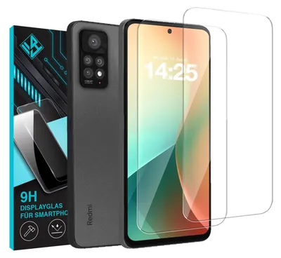 Produktbild von 2x 9H Schutzglas Displayschutzfolie für Xiaomi Redmi Note 11 Pro Displayglas Displayschutz Glas Panzerfolie Schutzglasfolie