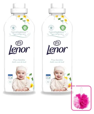 Produktbild von 2 x Lenor Weichspüler Sensitiv – Milder Duft - Sparpackung - 2 Stücke