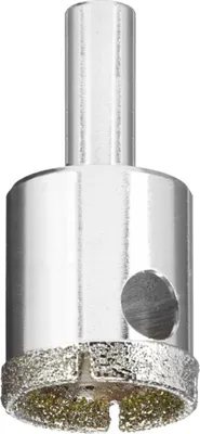 Produktbild von kwb 499825, Einzelbild, Bohrer, Keramik, Granit, Marmor, Naturstein, Leitung, Weiche Keramik-Wandfliese, Kachel, Edelstahl, Zylinderförmige Welle, 2,5 cm