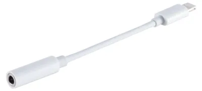 Image de Conecto Adapter from Lightning to headphones jack 3,5 mm White