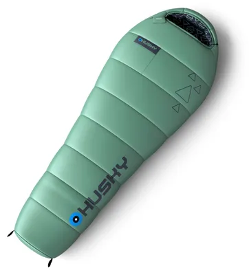 Productafbeelding van Husky mummyslaapzak voor kinderen Merlot -10°C 2024 - 170 cm - Mint Groen