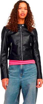 Produktbild von Jack & Jones Ava PolyurethanRacer Ket Jjxx Jacke Schwarz XL Frau Schwarz XL