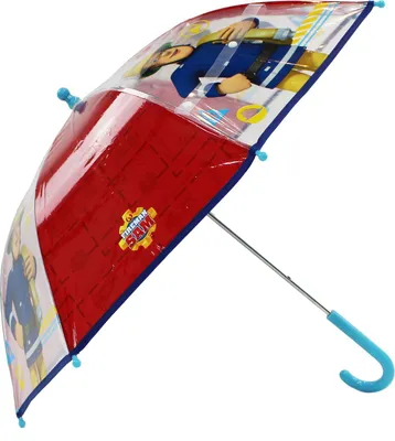Produktbild von Vadobag Kinder-Regenschirm transparent mit Motiv Fireman Sam Rainy Days