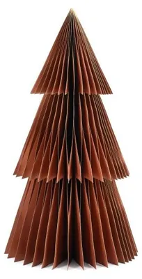 Only Natural – Wabenpapier-Weihnachtsbaum – Koralle – 45 cm – Ansicht 1