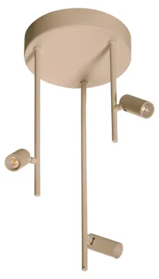 Productafbeelding van 3-lichts plafondlamp Minora led - zand