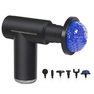 Produktbild von Elektrische Massagepistole mit LED-Anzeige, 6 Geschwindigkeiten, 6 Massageköpfe, Tiefengewebe Muskelmassage für Nacken, Schulter & Körper