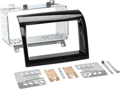 Image de Adaptateur de façade 2-DIN pour Fiat Ducato / Citroen Jumper noir piano