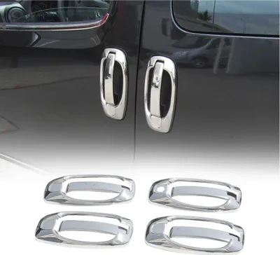 Image de Couverture de poignée de porte pour Fiat Doblo 2010-2021 en Acier Inox 8Pcs