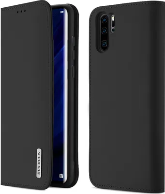 Immagine prodotto di DUX DUCIS per Huawei P30 pro Custodia in vera pelle magnetica Flip Cover completa di protezione con staffa Card Slot nero_Huawei
