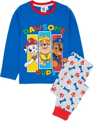 Produktbild von Paw Patrol - Schlafanzug für Kinder  Langärmlig NS6994 (98) (Blau/Grau)